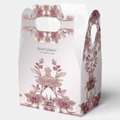 Roze Bloemen Favoriet Box Bedankdoosjes (Geopend)