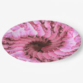 Roze Bloemen Fibonacci Twirl Papier Bord (Gekanteld)