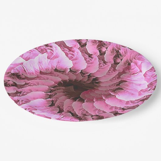 Roze Bloemen Fibonacci Twirl Papier Bord (Gekanteld)