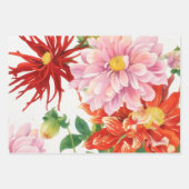 Roze Bloemen Floral  Style Wrapping Paper (Voorkant 3)