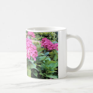 Roze Bloemen Foto Klassieke Witte Mok
