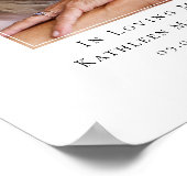 Roze Bloemen Foto Ter Herinnering Welkom Bord Poster (Hoek)