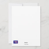 Roze bloemen &Hart voor Moederdag Feestdagenkaart (Achterkant)