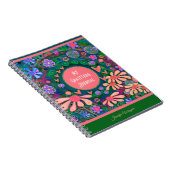  roze bloemen harten dankbaarheid Journal Notitieboek (Rechterzijde)