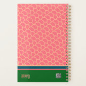 roze bloemen harten dankbaarheid Journal Planner (Achterkant)