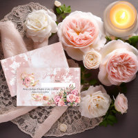 Roze Bloemen High Tea Baby shower Luier Raffle