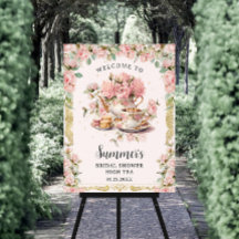 Roze Bloemen High Tea Party Vrijgezellenfeest