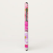 Roze bloemen iPhone X Hoesje (Achterkant/links)
