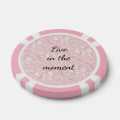 Roze Bloemen Kant Poker Chips (Enkel)