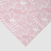 Roze Bloemen Kant Tissuepapier (Detail)