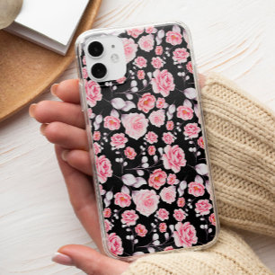 roze Bloemen klassiek en chic Stijlvol iPhone 13 Pro Max Hoesje