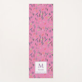 Roze Bloemen KOSTBAAR VOOR GOD Gepersonaliseerd Mo Yogamat (Voorkant)