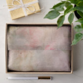 Roze Bloemen Krantenpapier Collage Tissuepapier (Geschenk)