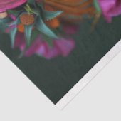 Roze Bloemen Kroon Godin Portret Decoupage Tissuepapier (Detail)