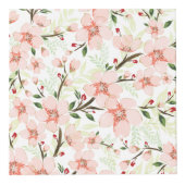 Roze bloemen kubus (Voorkant)