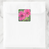  roze bloemen Kunstbloemen Sticker (Tas)