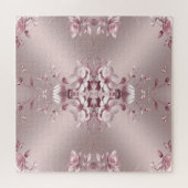 Roze bloemen legpuzzel (Horizontaal)