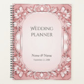 Roze Bloemen Lijst Planner (Voorkant)