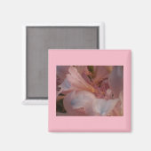 Roze bloemen magneet (Voorkant / Achterkant)