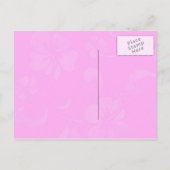 Roze Bloemen Modern Mom Baby shower Uitnodiging (Achterkant)