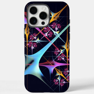 Roze Bloemen Moderne Abstracte Kunst Kleurenpatroo iPhone 16 Pro Max Hoesje