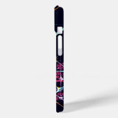 Roze Bloemen Moderne Abstracte Kunst Kleurenpatroo Case-Mate iPhone Case (Achterkant / Links)