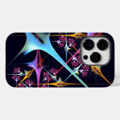 Roze Bloemen Moderne Abstracte Kunst Kleurenpatroo Case-Mate iPhone Case (Achterkant (horizontaal))