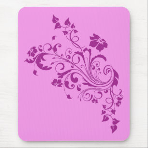 Roze bloemen muismat