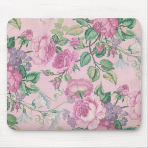 Roze bloemen muismat