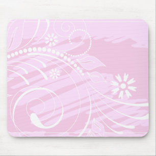 roze bloemen muismat