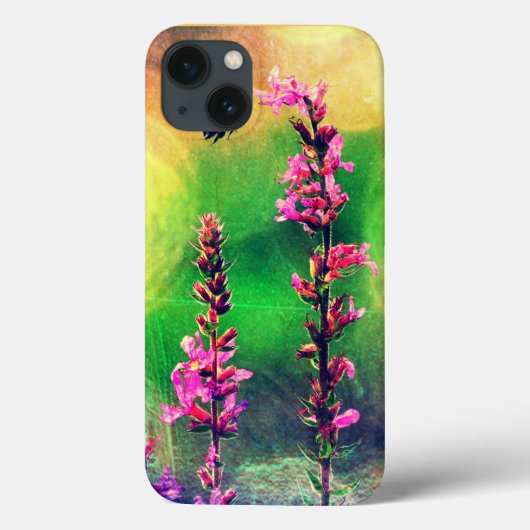 Roze bloemen N bijenlampjes iPad draagtas Case-Mate iPhone Case (Achterkant)