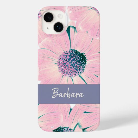 Roze bloemen  naam Modern Case-Mate iPhone Case (Achterkant)