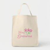 Roze Bloemen Nieuwe Oma T-shirts en geschenken Tote Bag (Voorkant)