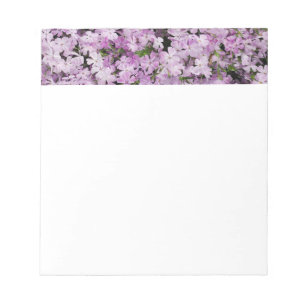 Roze bloemen notitieblok