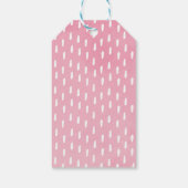 Roze Bloemen Oerwoud Safari rijden met het Baby sh Cadeaulabel (Achterkant)