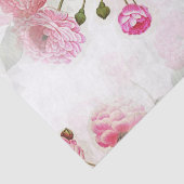 Roze  bloemen Ontvlechtingspapier Tissuepapier (Detail)