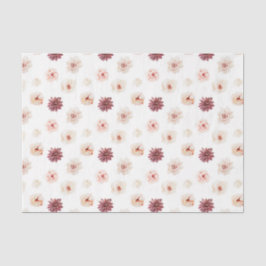 Roze Bloemen (Ontwerp 25 Roze Reeks) Tissuepapier