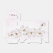 Roze bloemen op roze bedankdoosjes (Uitgevouwen)
