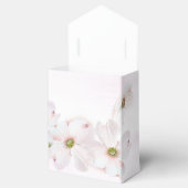 Roze bloemen op roze bedankdoosjes (Geopend)