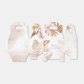 Roze Bloemen Pampas Grass Bruiloft Dank u Bedankdoosjes (Uitgevouwen)