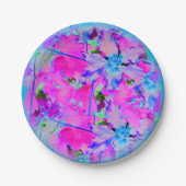 Roze Bloemen Papieren Bord (Voorkant)