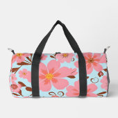 Roze bloemen – Pastel Vibes-Retro bloemen Plunjezak (Voorkant)