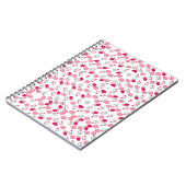 Roze Bloemen Patroon Notitieboek (Linkerzijde)