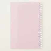 Roze bloemen Planner (Achterkant)