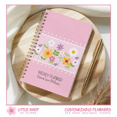 Roze Bloemen  Planner