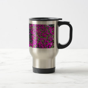 Roze bloemen:Reisboor Reisbeker