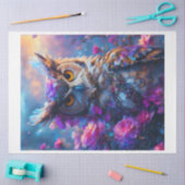 Roze Bloemen Roos Uil Tissuepapier (Craft)