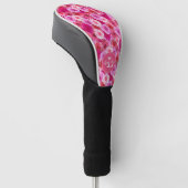 Roze Bloemen Schaduwen van Roze Bloemen gepersonal Golfheadcover (Schuin)