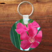 Roze bloemen sleutelhanger (Voorkant)