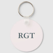 Roze Bloemen Sleutelhanger (Achterkant)